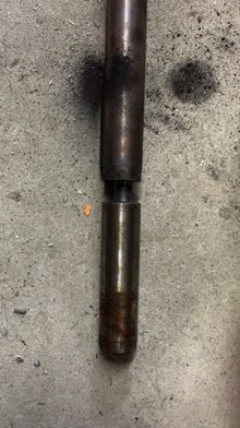 A worn shaft